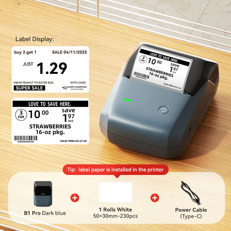 NIIMBOT B1 Inkless Thermal Label Printer, Create Professional Business Labels with Ease - Image 83