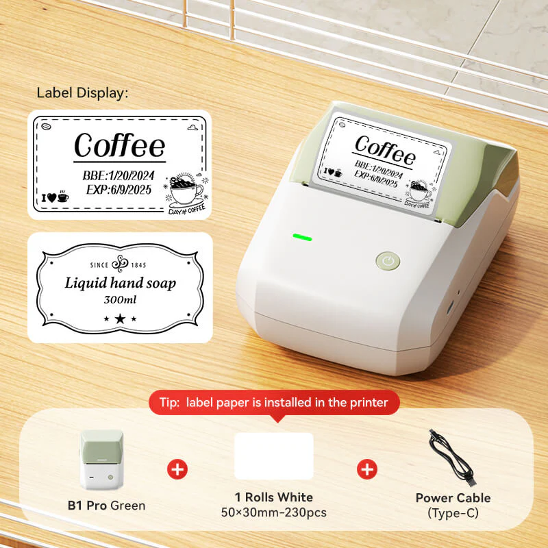 NIIMBOT B1 Inkless Thermal Label Printer, Create Professional Business Labels with Ease - Image 84