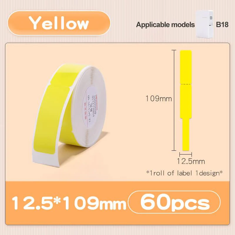 NIIMBOT N1 Colorful Label Stickers, Waterproof and High Temperature Resistance - Image 15
