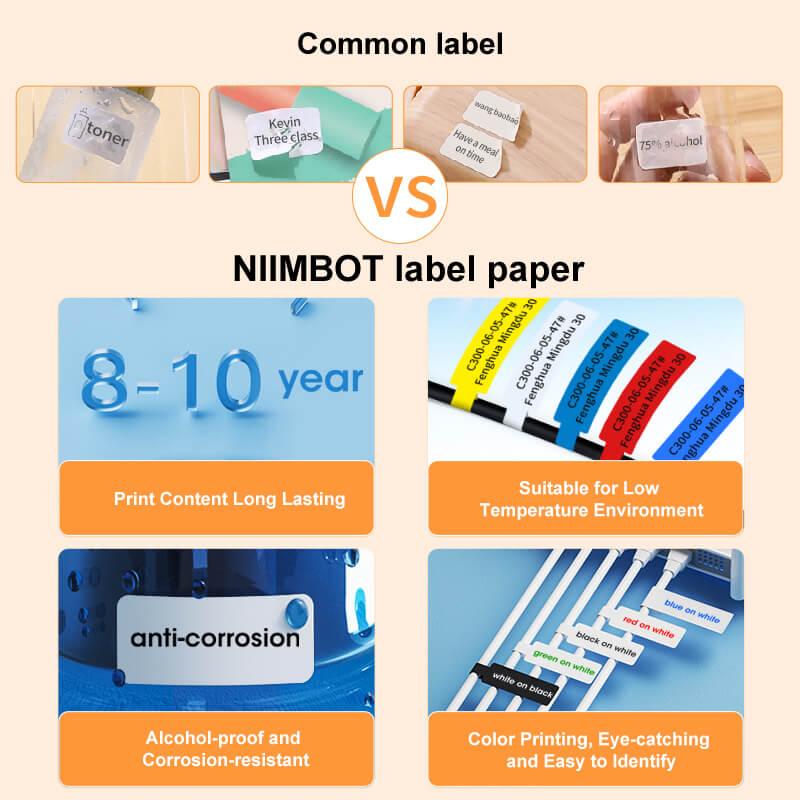 NIIMBOT N1 Colorful Label Stickers, Waterproof and High Temperature Resistance - Image 5