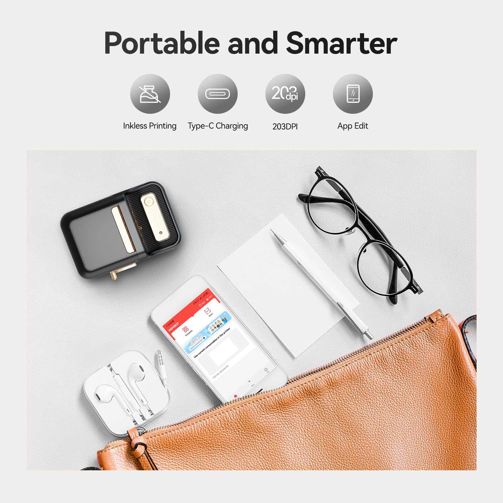 NIIMBOT B21 Bluetooth Thermal Label Printer, Efficient for Home, Office, Business - Image 7
