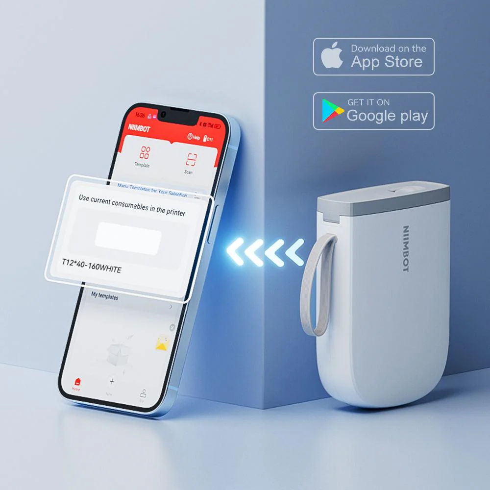 NIIMBOT D11 Upgraded 300dpi Mini Printer Portable Bluetooth Connection for Home, School - Image 10