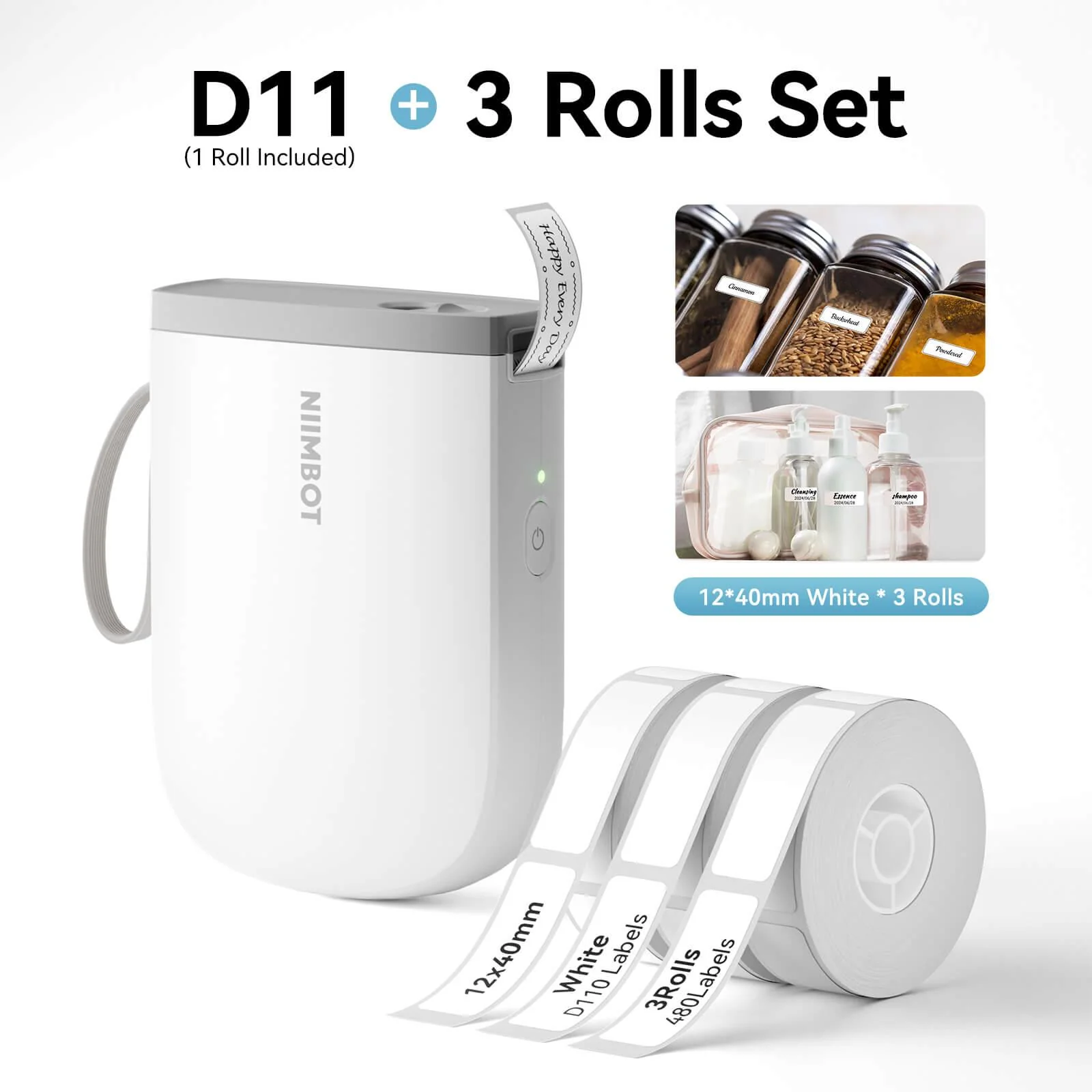 NIIMBOT D11 Upgraded 300dpi Mini Printer Portable Bluetooth Connection for Home, School - Image 27