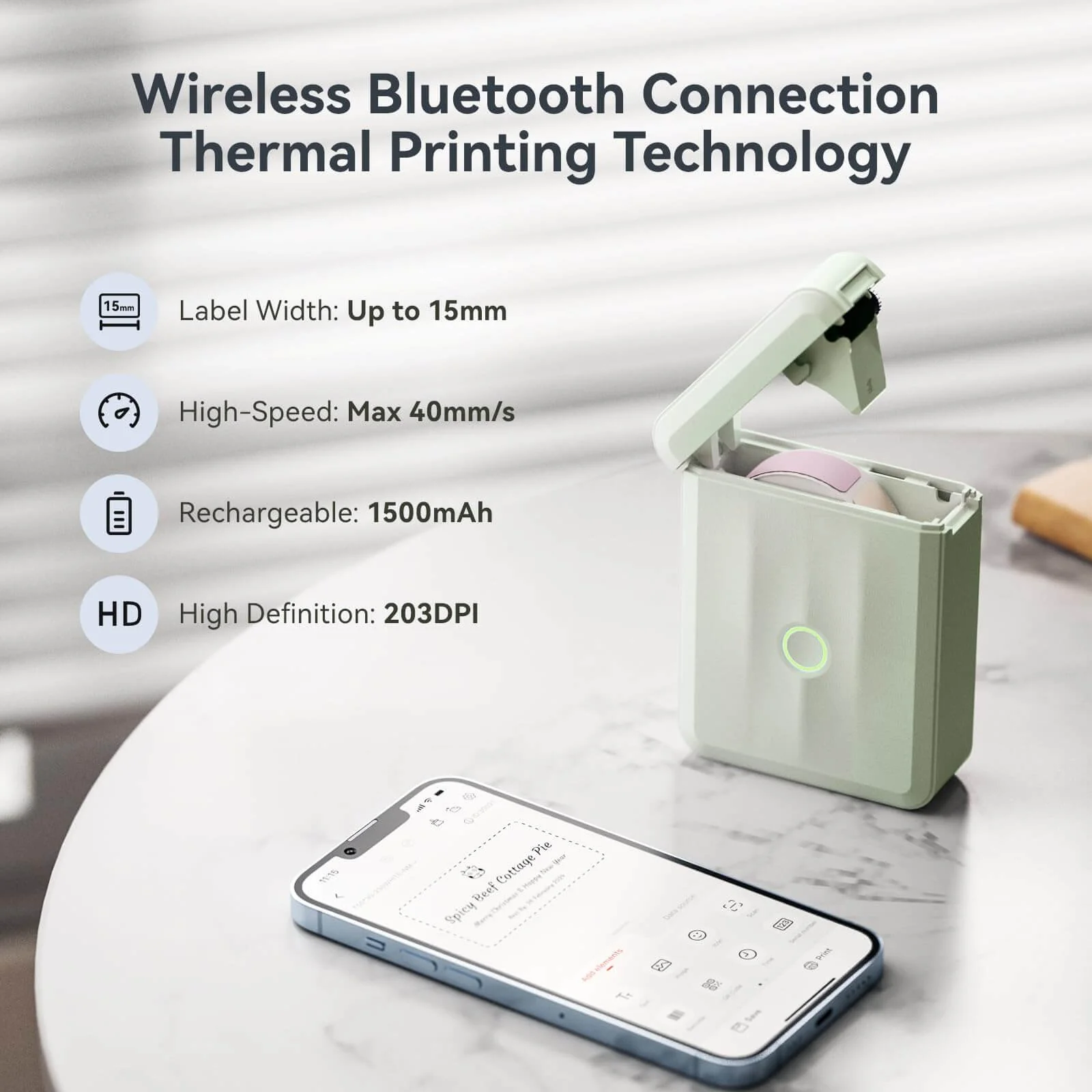 NIIMBOT D110 0.5 Inch Label Printer with Tape - Efficient Labeling On-the-Go - Image 8