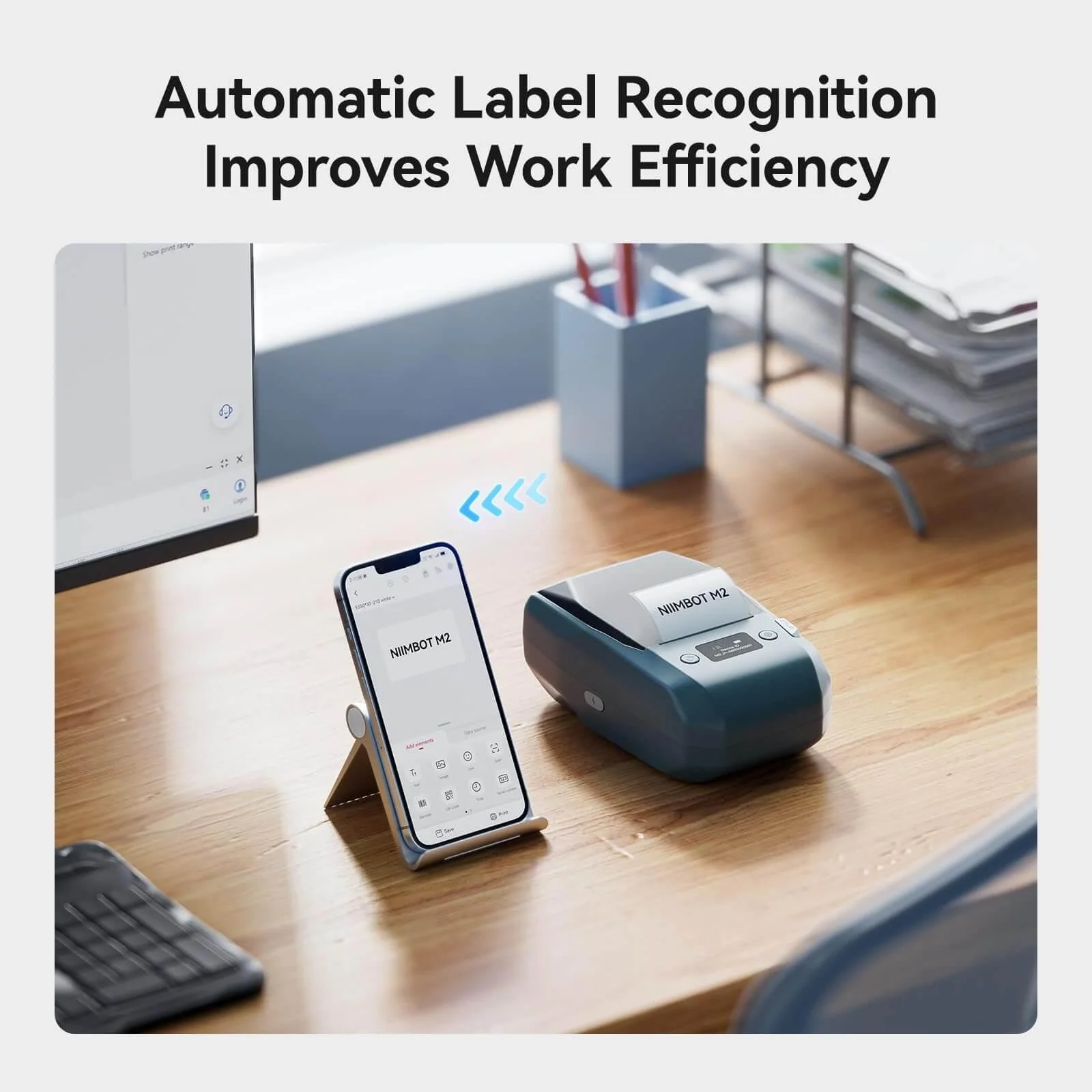 NIIMBOT M2 Thermal Transfer Label Maker, Smart Color Printing with Phones & PC for Office, Lab, Vial Bottle - Image 12