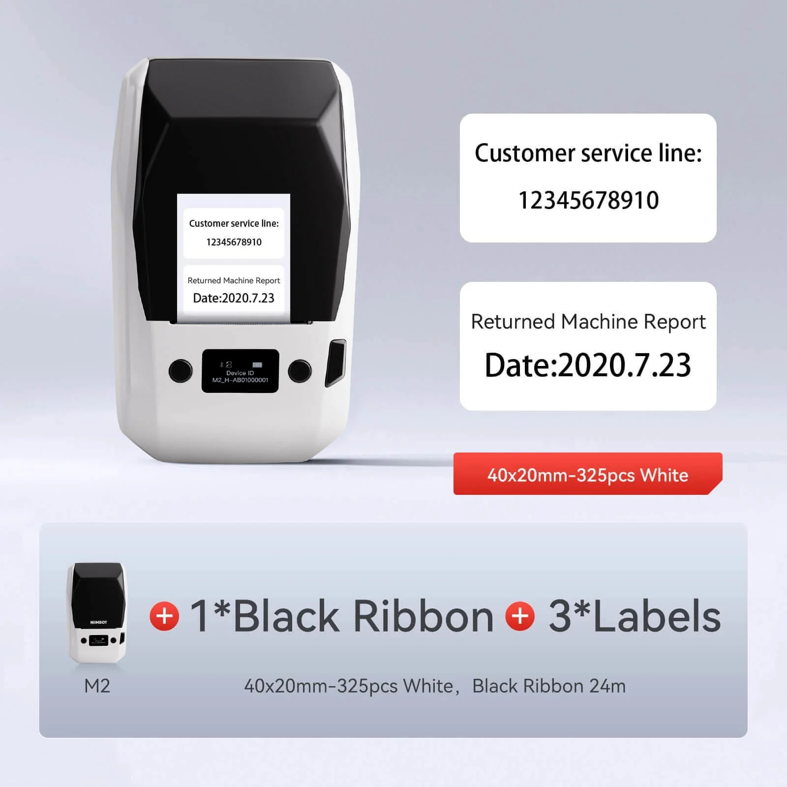NIIMBOT M2 Thermal Transfer Label Maker, Smart Color Printing with Phones & PC for Office, Lab, Vial Bottle - Image 30