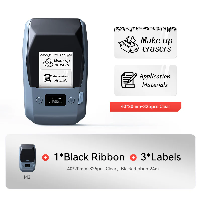 NIIMBOT M2 Thermal Transfer Label Maker, Smart Color Printing with Phones & PC for Office, Lab, Vial Bottle - Image 44