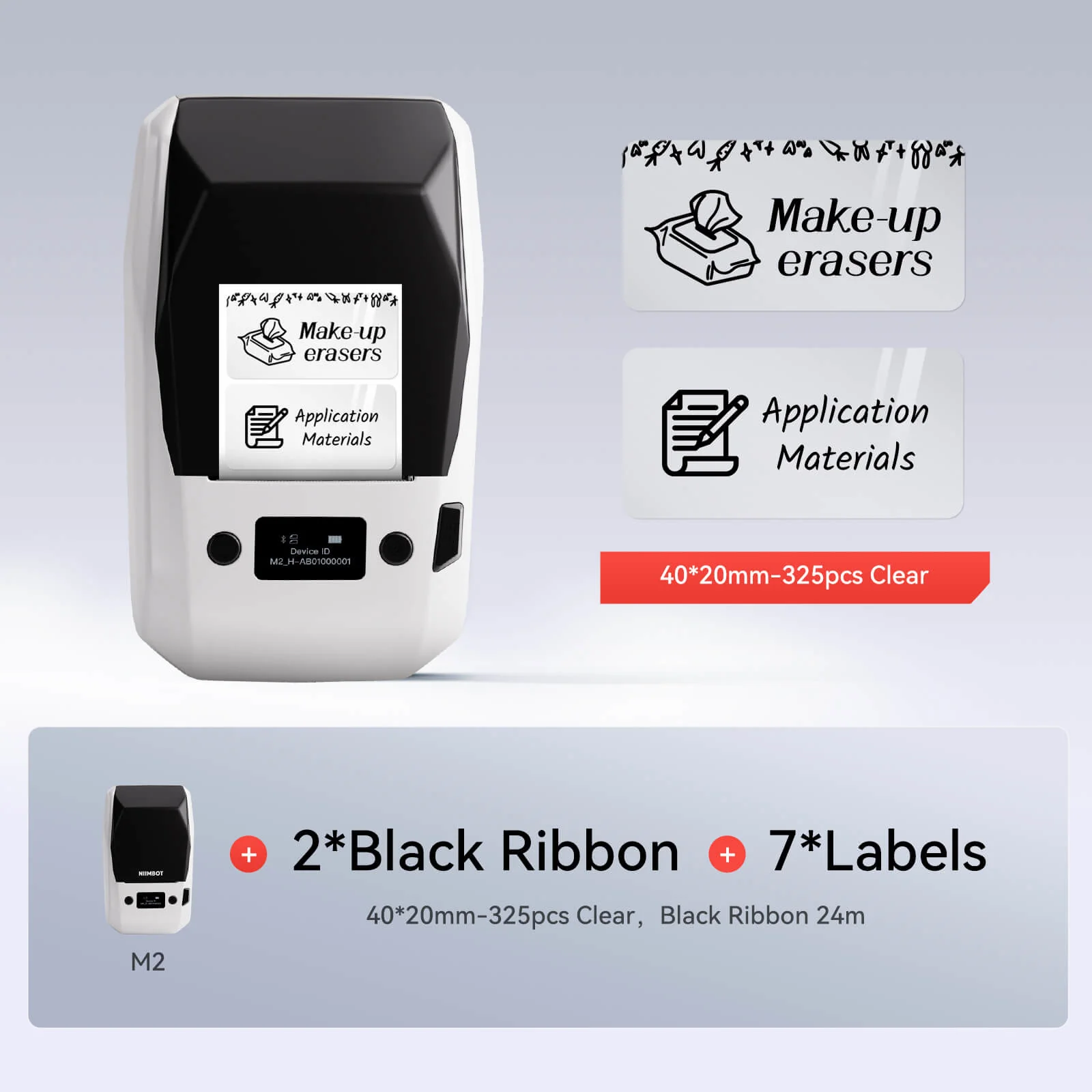 NIIMBOT M2 Thermal Transfer Label Maker, Smart Color Printing with Phones & PC for Office, Lab, Vial Bottle - Image 50