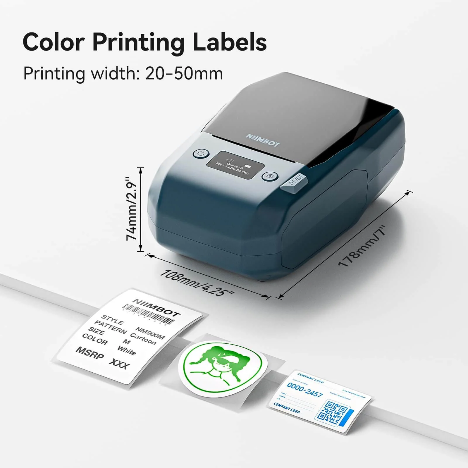 NIIMBOT M2 Thermal Transfer Label Maker, Smart Color Printing with Phones & PC for Office, Lab, Vial Bottle - Image 9