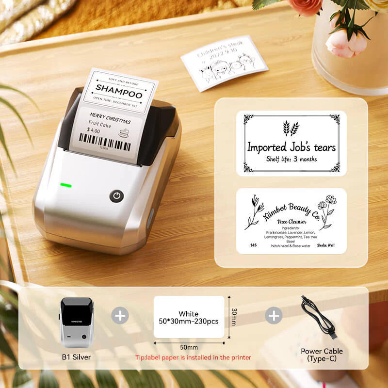 NIIMBOT B1 Thermal Food label printer for Home, Business Support Android, iPhone, Windows - Image 11