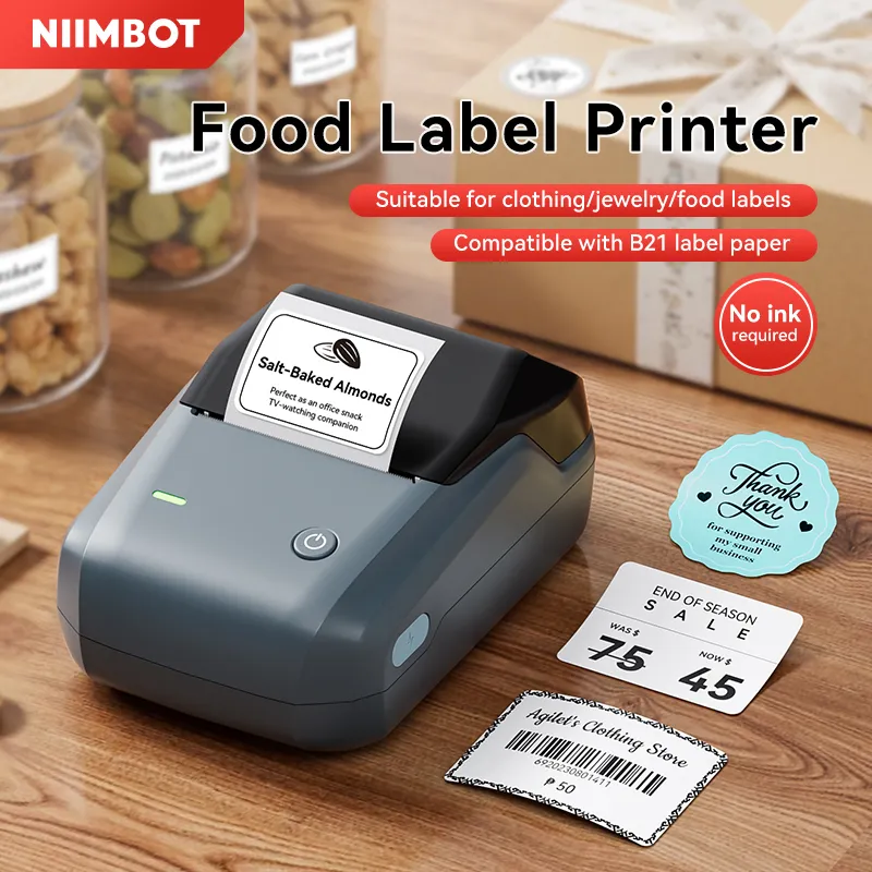 NIIMBOT B1 Thermal Food label printer for Home, Business Support Android, iPhone, Windows - Image 13