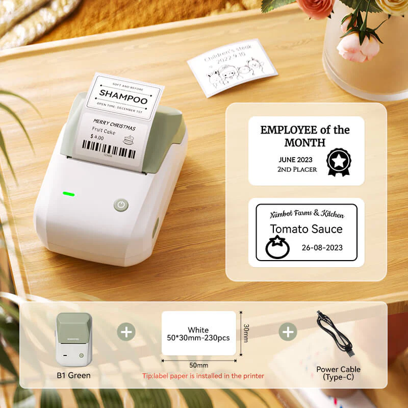 NIIMBOT B1 Thermal Food label printer for Home, Business Support Android, iPhone, Windows - Image 8