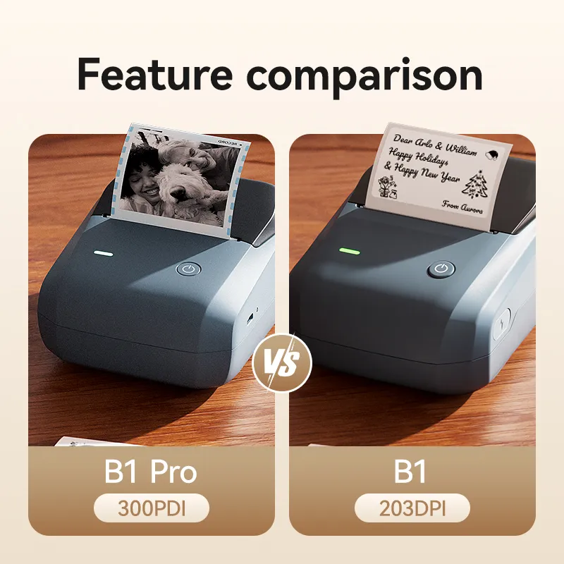 NIIMBOT B1 Pro Label Maker, 300DPI HD Label Printer, Ideal for Notes, Photos, Study and Work - Image 4