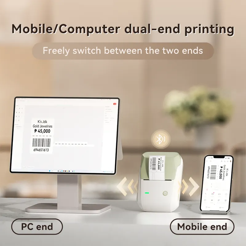 NIIMBOT B1 Thermal Jewelry Label Printer set (with 3 Rolls Jewelry Labels), for Jewelry sales, Support Android, iPhone, Windows - Image 7