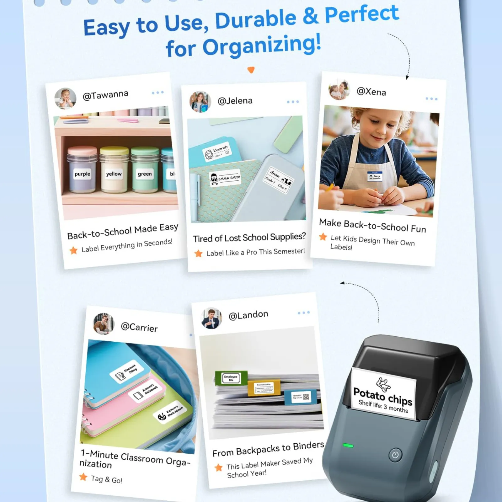 NIIMBOT B1 Multifunctional Office Label Printer for Home, Business Support Android, iPhone, Windows - Image 11