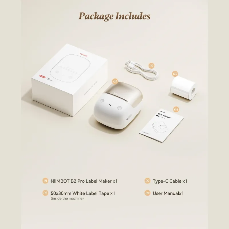NIIMBOT B2 Pro 300 DPI High Definition, Portable Thermal Label Printer with Fun APP for Photos, Scrapbook, Home,School Oragnization - Image 7