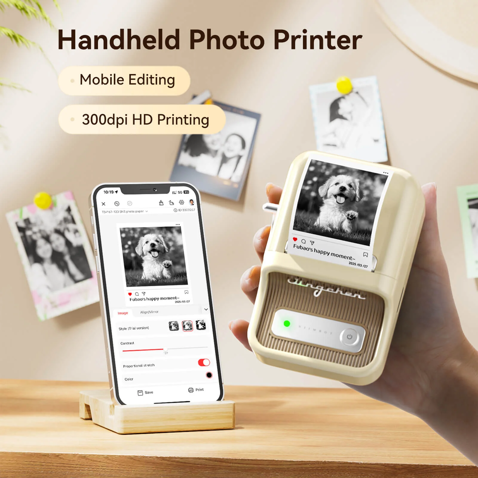 NIIMBOT B21 Pro 300dpi Label Printer, Photo Printing, Bluetooth Connection for Notes,Photos, Study Graphics, Memo Maker - Image 8