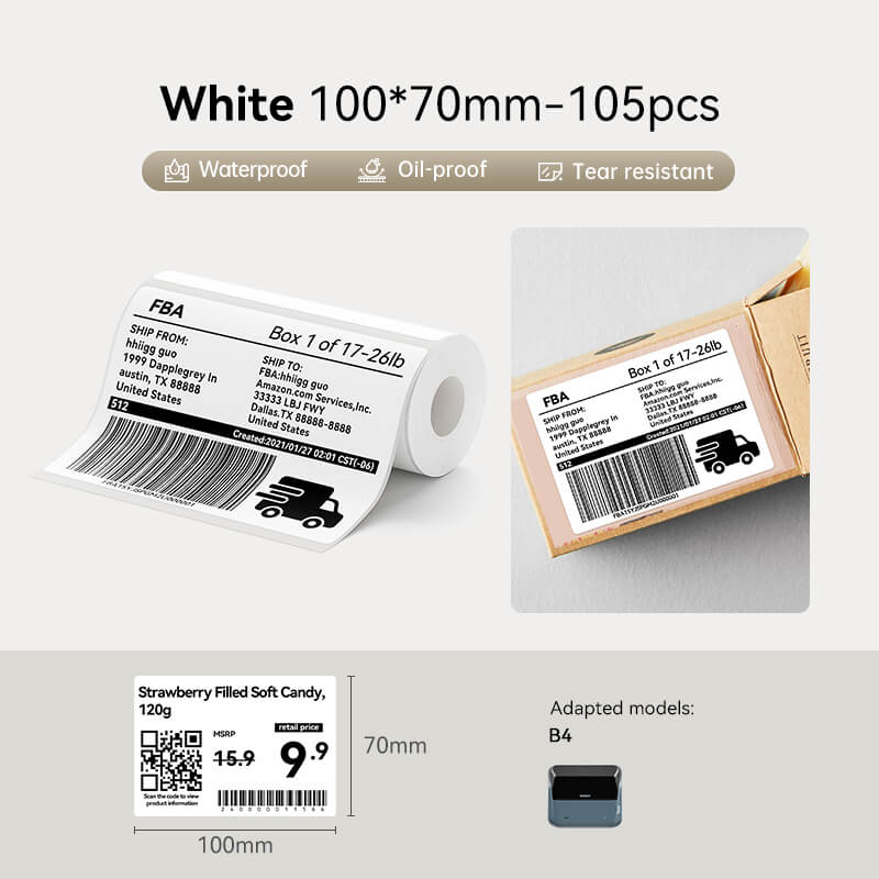 NIIMBOT B4 Inkless Thermal Label Maker for Shipping Label, Idea for bussiness&offices - Image 13