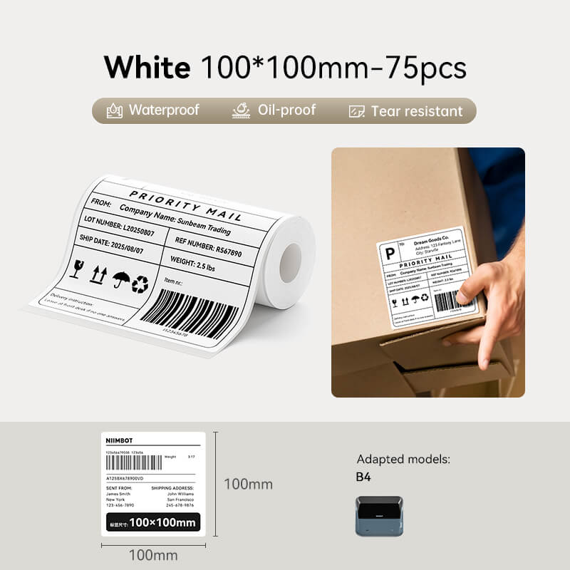 NIIMBOT B4 Inkless Thermal Label Maker for Shipping Label, Idea for bussiness&offices - Image 12