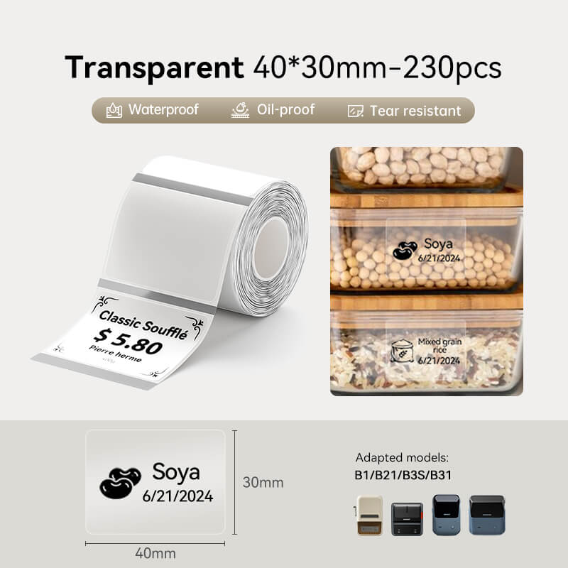 Clear Label Tape for B21, B1, B3S - Image 15