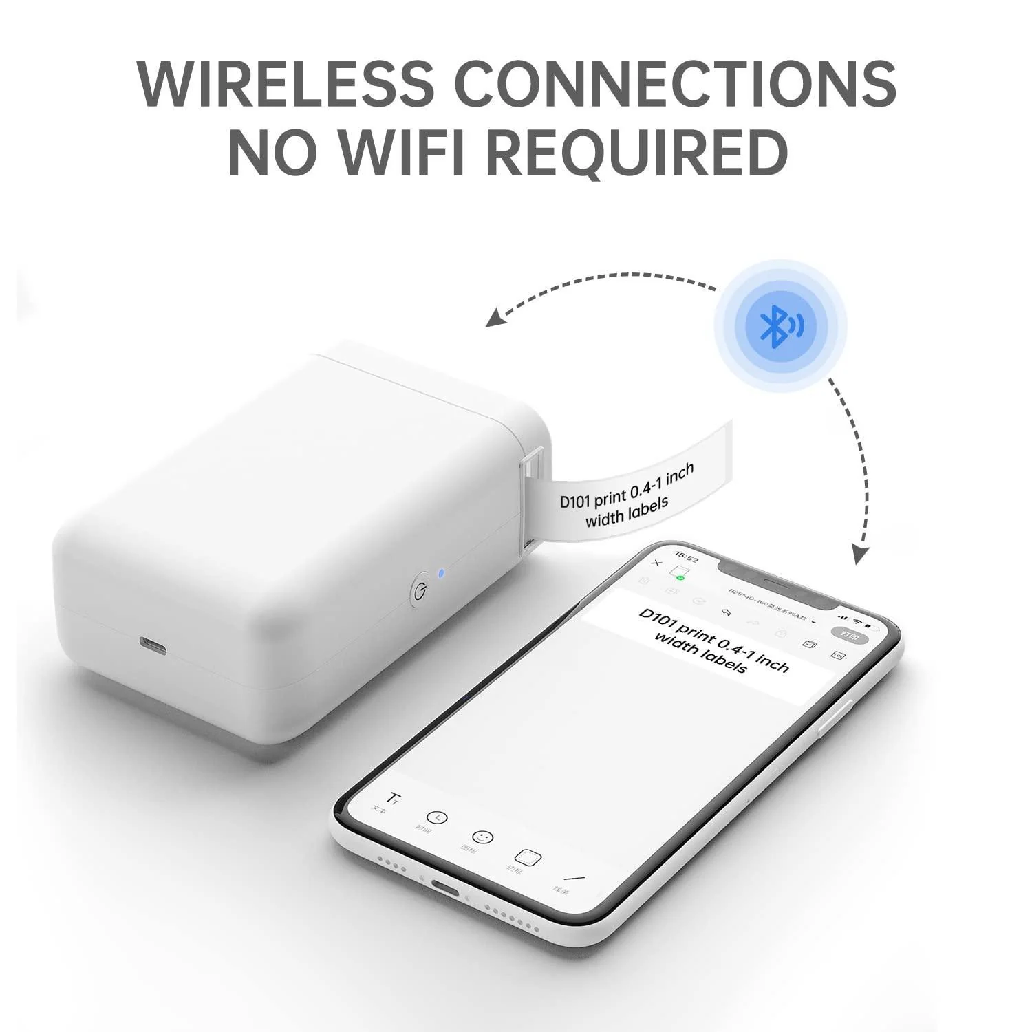 NIIMBOT D101 Thermal Inkless Mobile Printer, Effortless Labeling Made Easy - Image 5