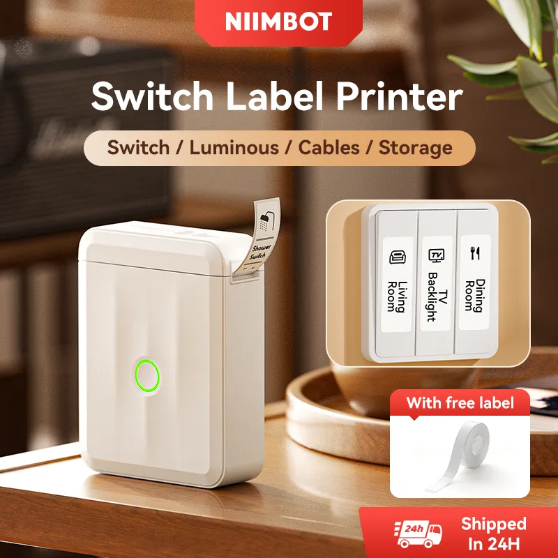 NIIMBOT D110 Upgraded Thermal Switch Mini Label Maker Bluetooth for Office Home School - Image 10