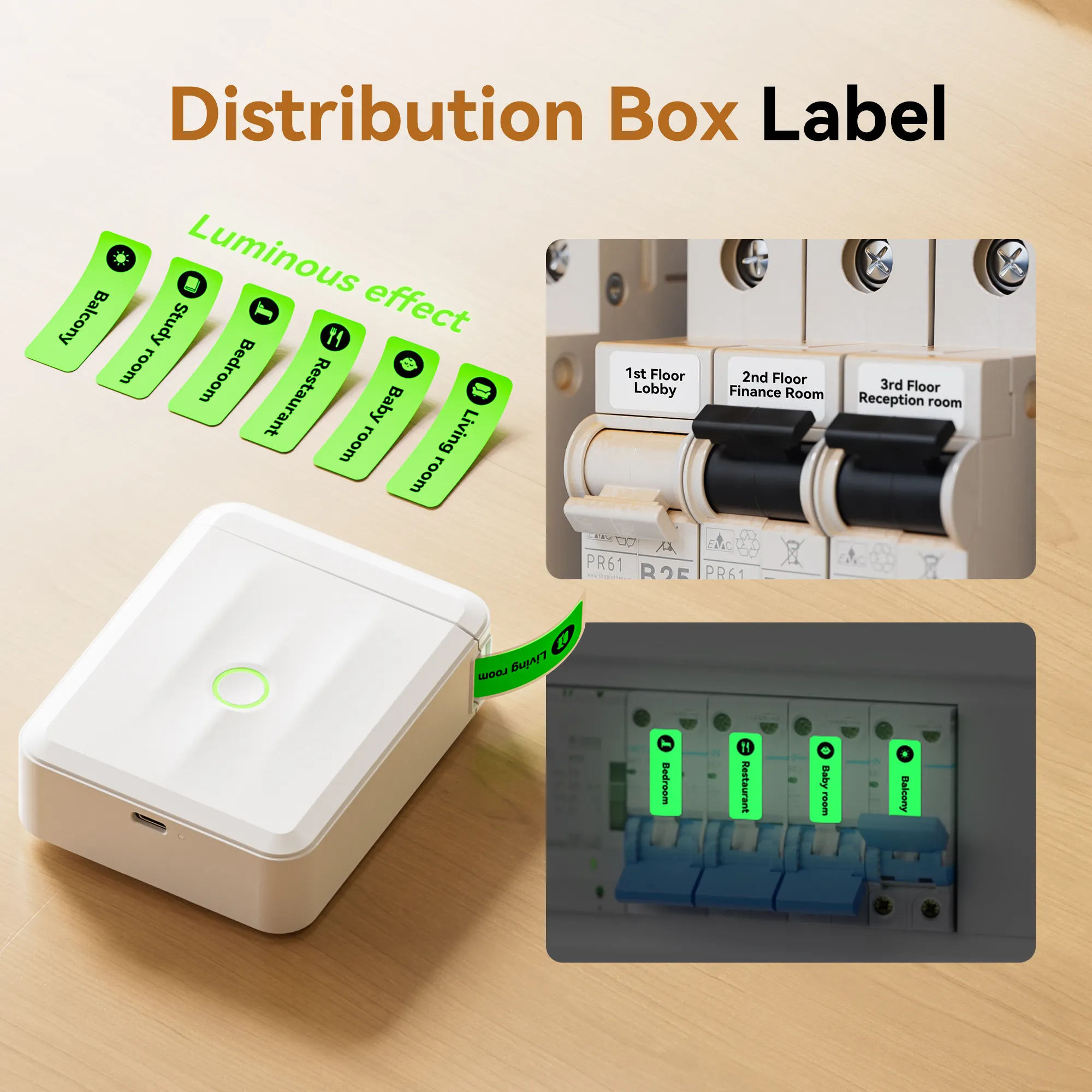 NIIMBOT D110 Upgraded Thermal Switch Mini Label Maker Bluetooth for Office Home School - Image 7