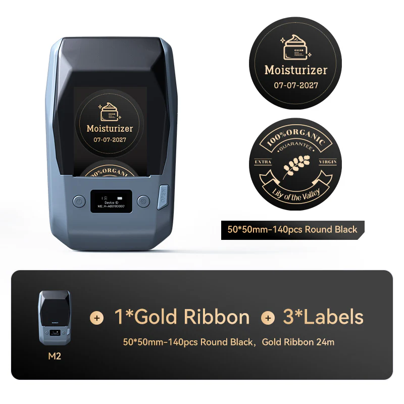 NIIMBOT M2 Thermal Transfer Label Maker, Smart Color Printing with Phones & PC for Office, Lab, Vial Bottle - Image 22