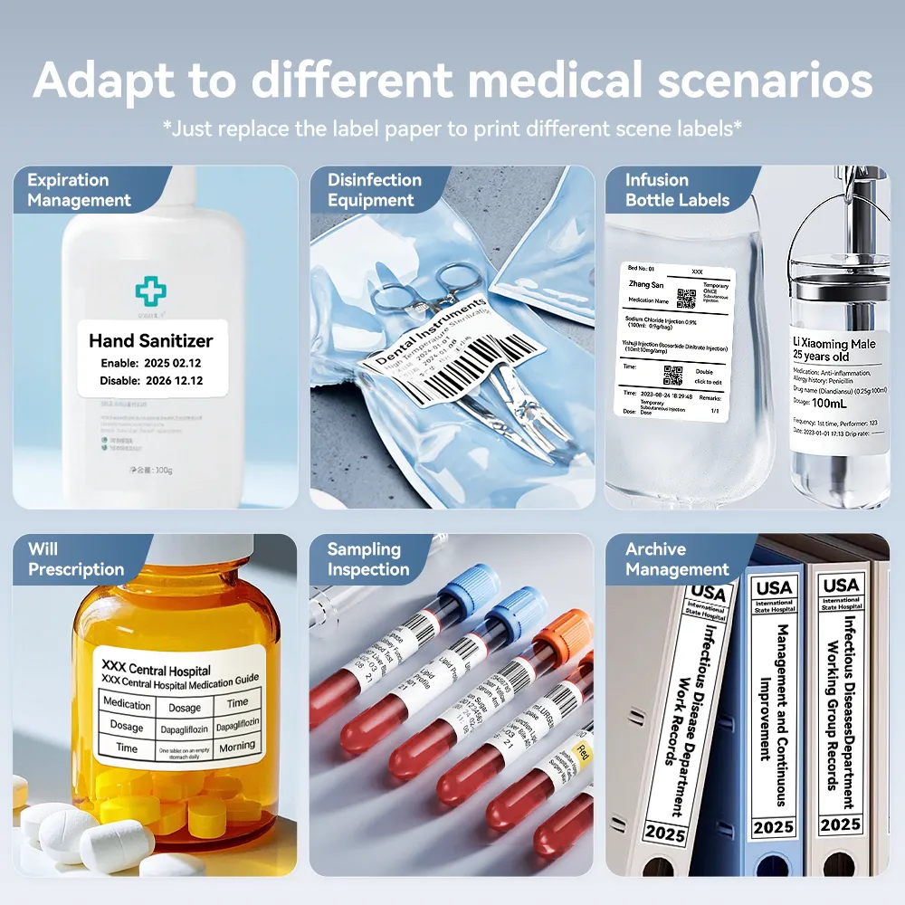 NIIMBOT M2 Black & Gold Label Printer Set: Supports Smart Color Printing Ideal for Various Vial Bottles and Vial Applications - Image 3