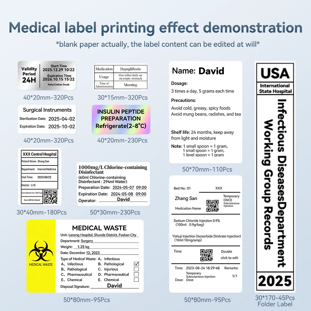 NIIMBOT M2 Black & Gold Label Printer Set: Supports Smart Color Printing Ideal for Various Vial Bottles and Vial Applications - Image 4