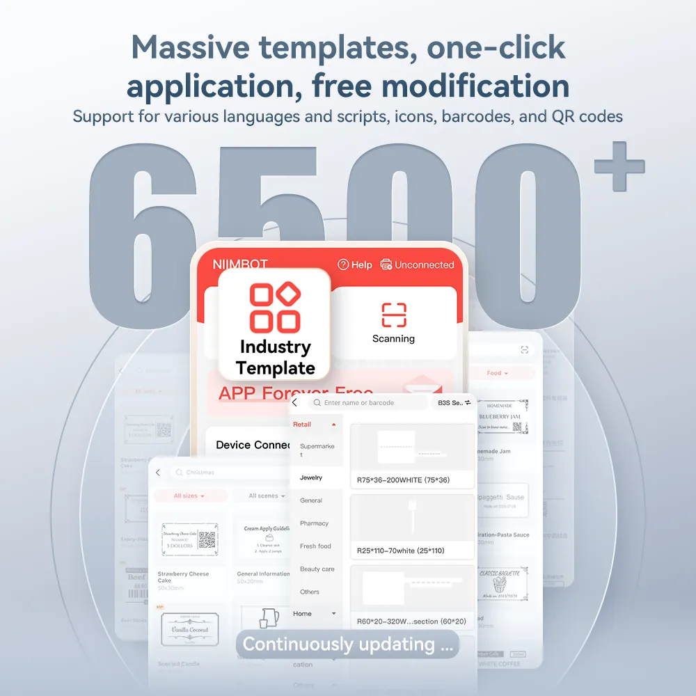 NIIMBOT M2 Black & Gold Label Printer Set: Supports Smart Color Printing Ideal for Various Vial Bottles and Vial Applications - Image 6