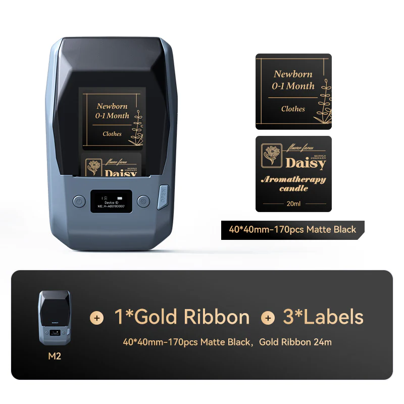 NIIMBOT M2 Thermal Transfer Label Maker, Smart Color Printing with Phones & PC for Office, Lab, Vial Bottle - Image 23