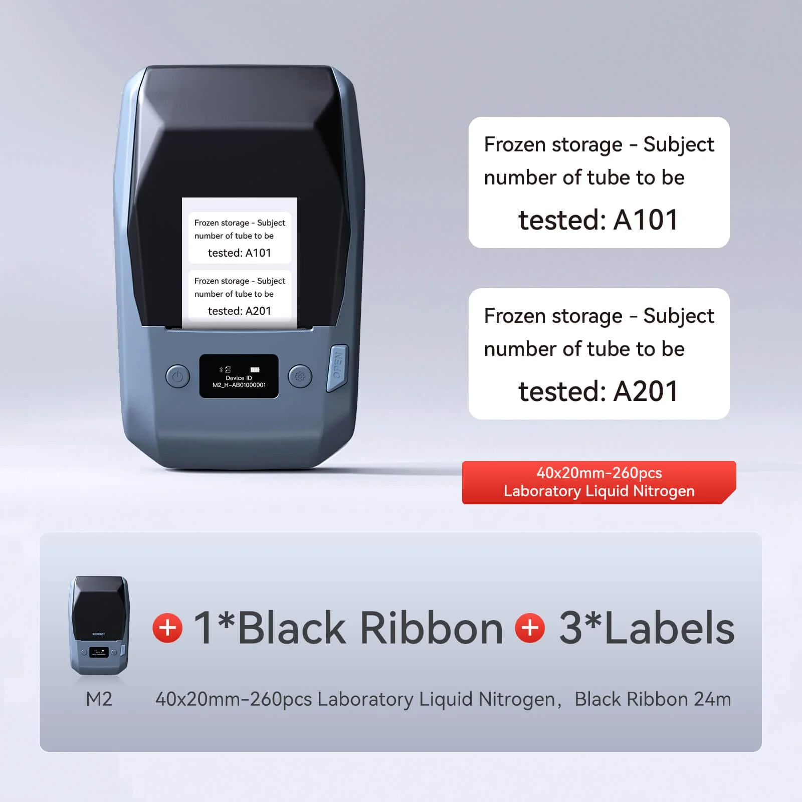 NIIMBOT M2 Thermal Transfer Label Maker, Smart Color Printing with Phones & PC for Office, Lab, Vial Bottle - Image 41
