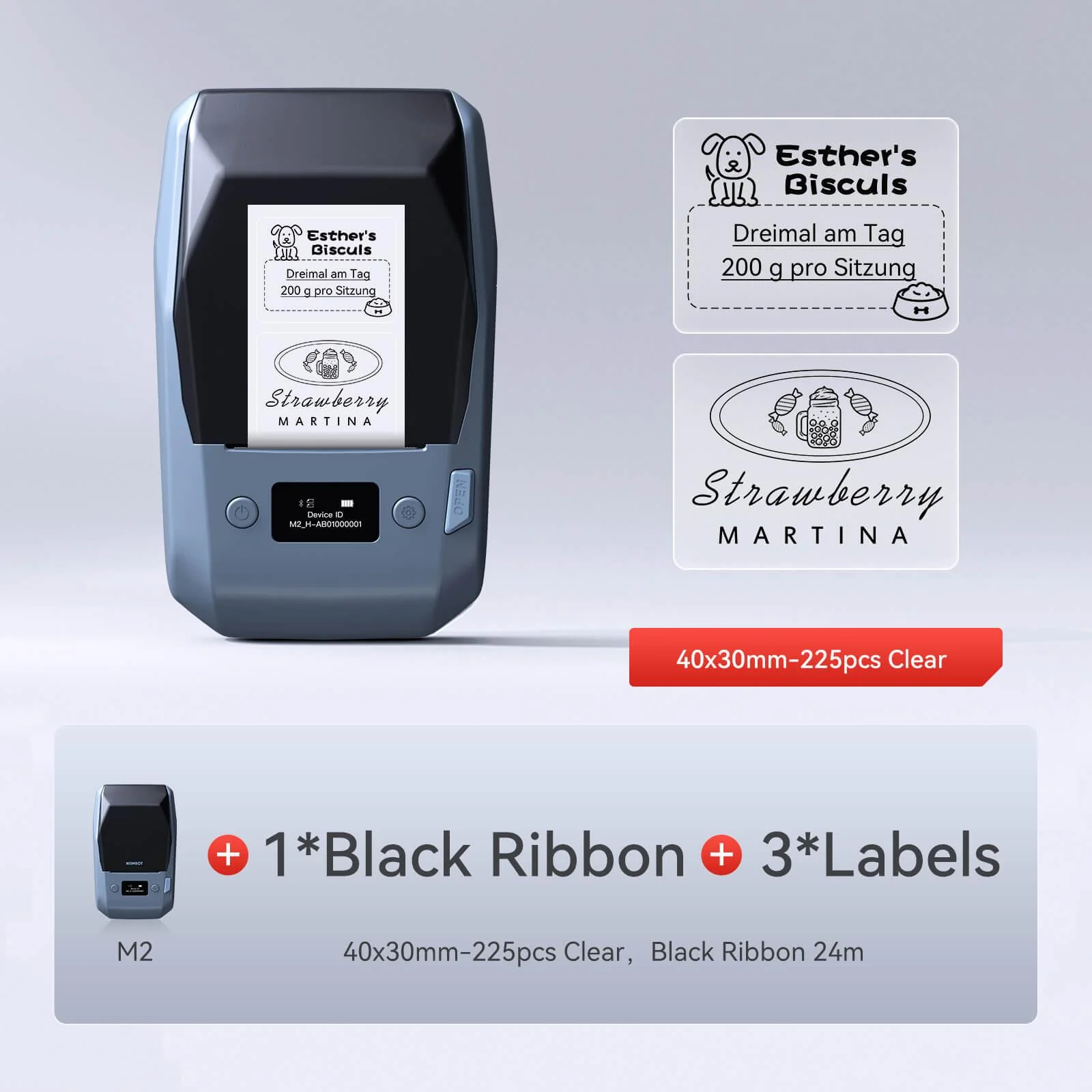 NIIMBOT M2 Vial Label Printer, Smart Color Printing with Phones & PC for Various Home Vial Bottles - Image 17