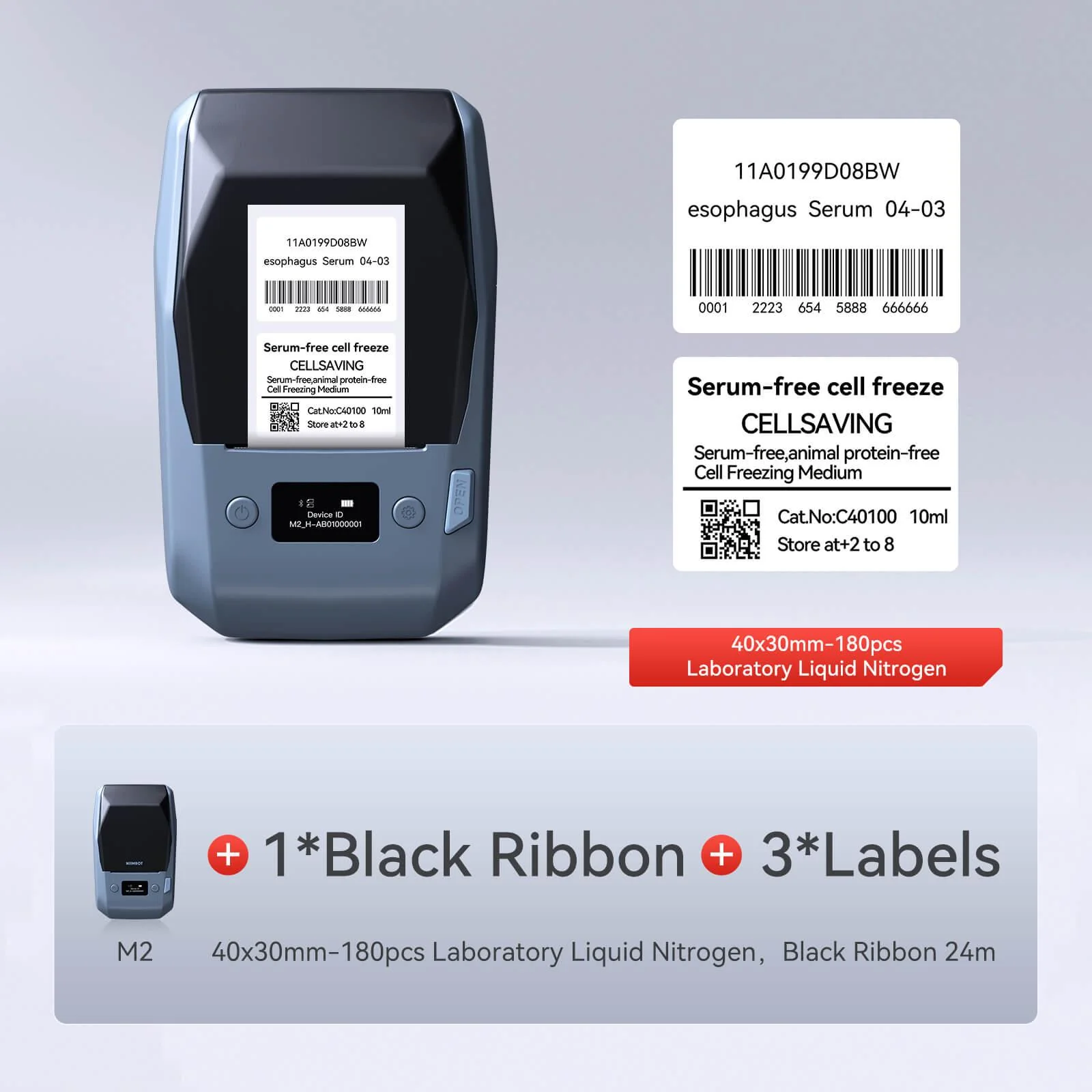 NIIMBOT M2 Vial Label Printer, Smart Color Printing with Phones & PC for Various Home Vial Bottles - Image 22