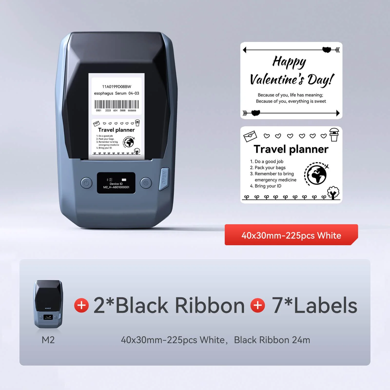 NIIMBOT M2 Vial Label Printer, Smart Color Printing with Phones & PC for Various Home Vial Bottles - Image 29
