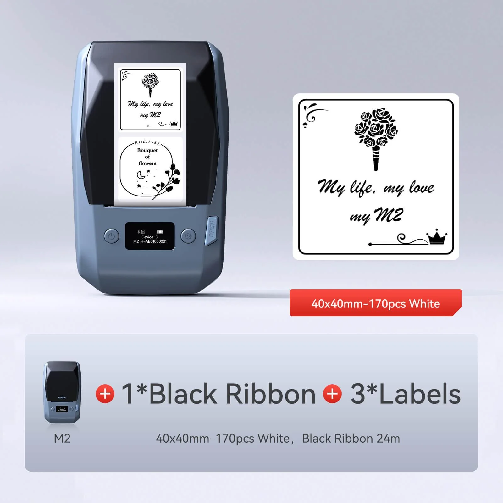 NIIMBOT M2 Vial Label Printer, Smart Color Printing with Phones & PC for Various Home Vial Bottles - Image 34
