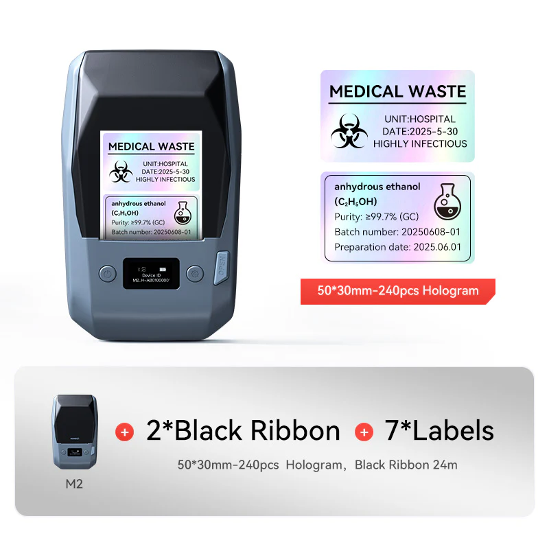 NIIMBOT M2 Thermal Transfer Label Maker, Smart Color Printing with Phones & PC for Office, Lab, Vial Bottle - Image 40