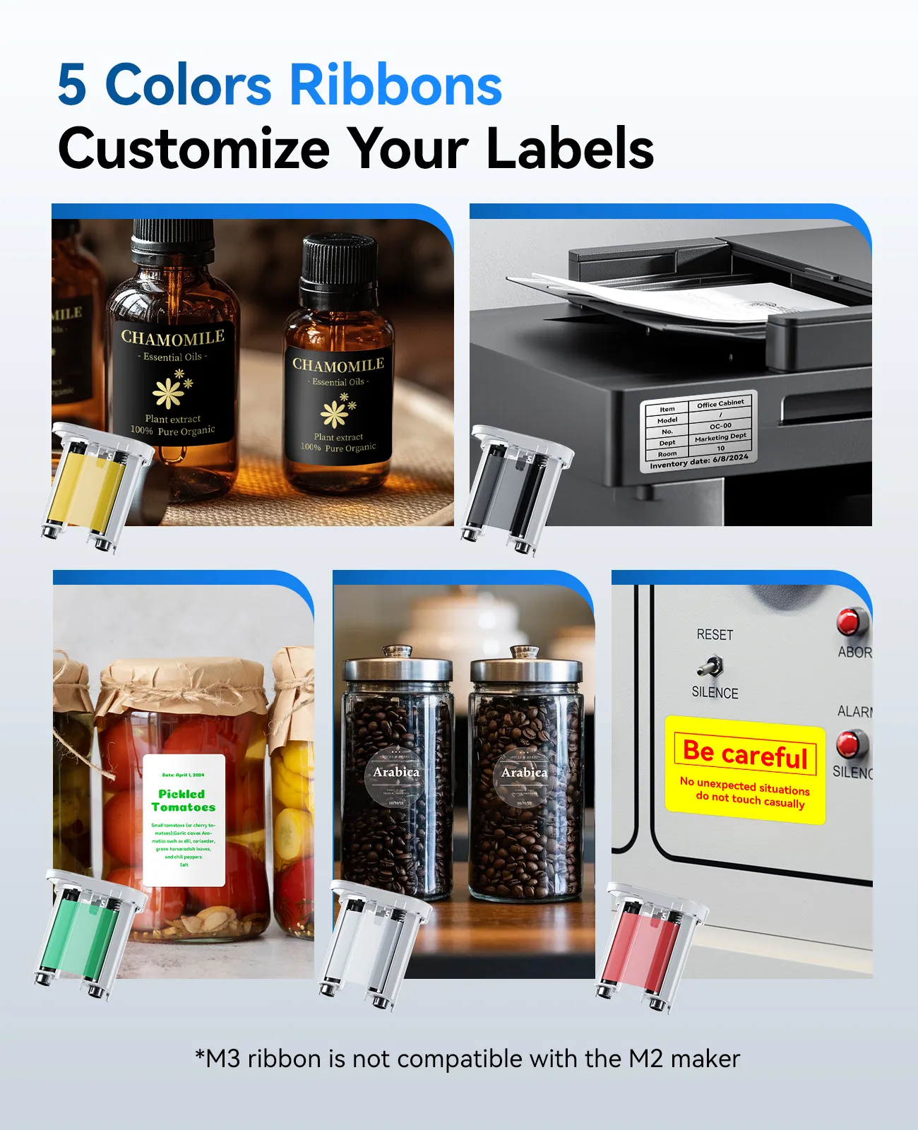 NIIMBOT M3 Inkless Label Maker, Bluetooth Color Thermal Transfer Printer for Shipping - Image 6