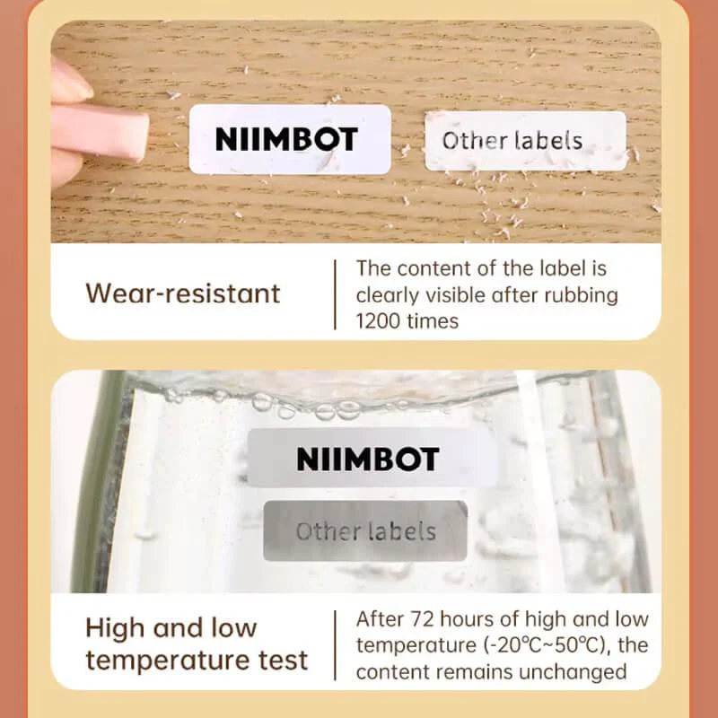 NIIMBOT N1 Pure Color Label Stickers, Durable PET Material, No Fading - Image 10