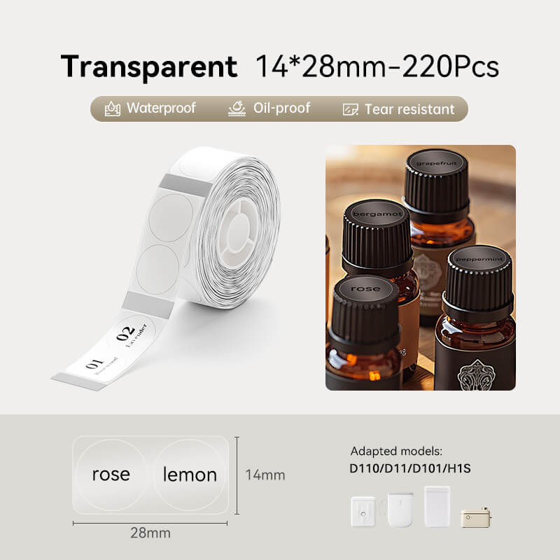Transparent Label Tape for D11, D110, D101 - Image 13